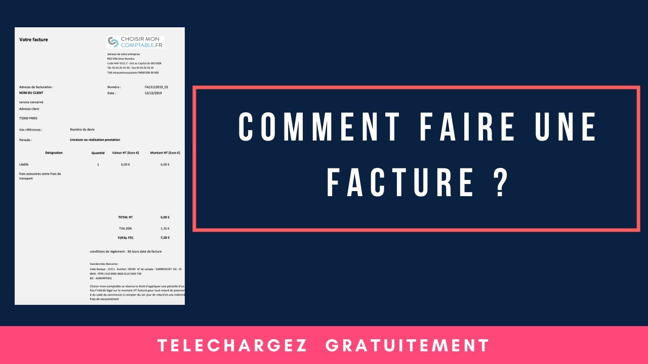 Comment faire ses factures ?